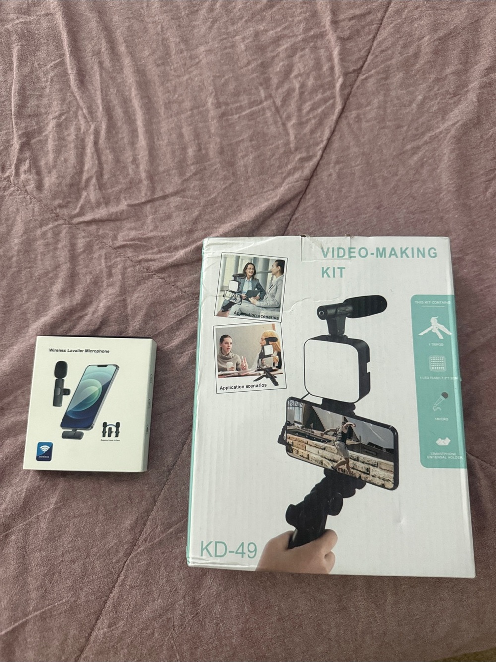 Video making kit and wireless microphone new in the box